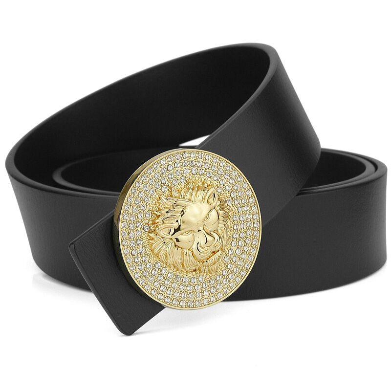 Ceinture en cuir lion femme.
