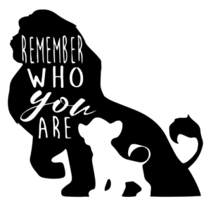Sticker roi lion remember who you are.