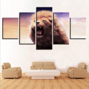 Tableau Lion Futur dessin pour décoration d'intérieur