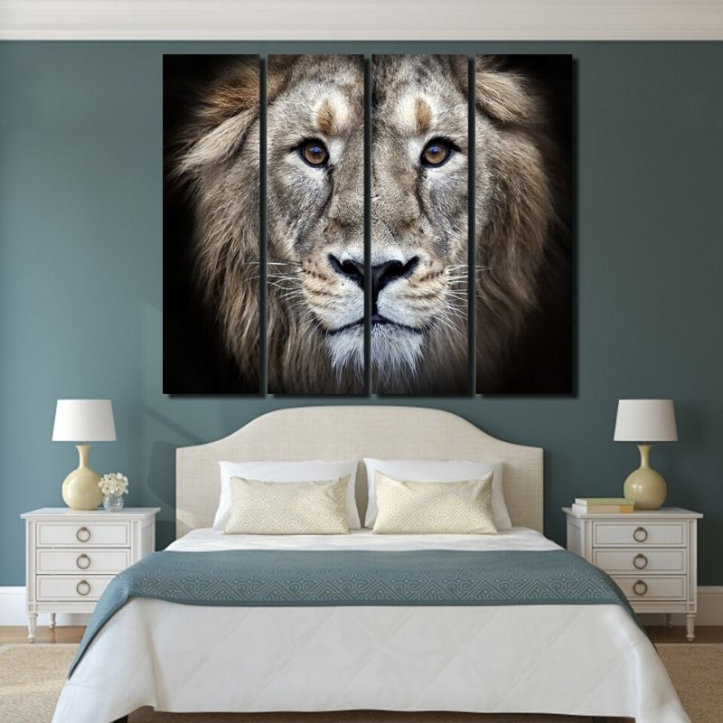 Toile Lion salon
