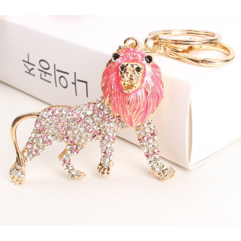 Porte Clés Roi Lion Brillant debout