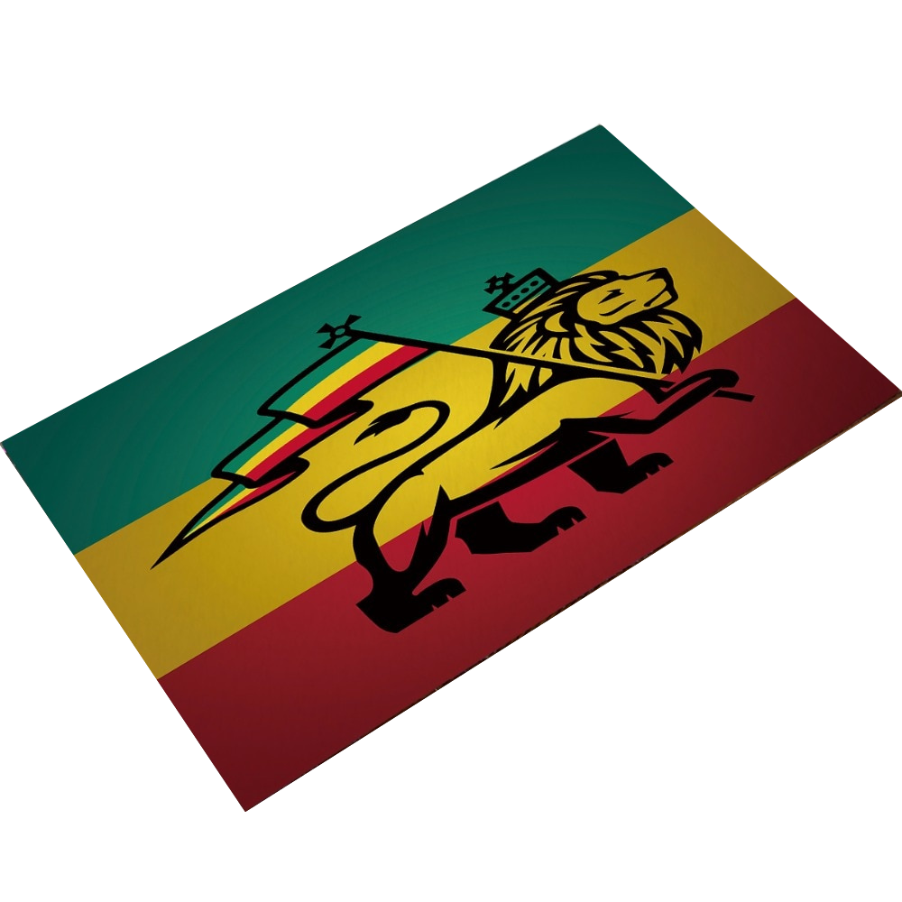 Tapis lion rasta.