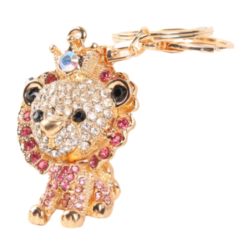 Porte Clés Lion Brillant