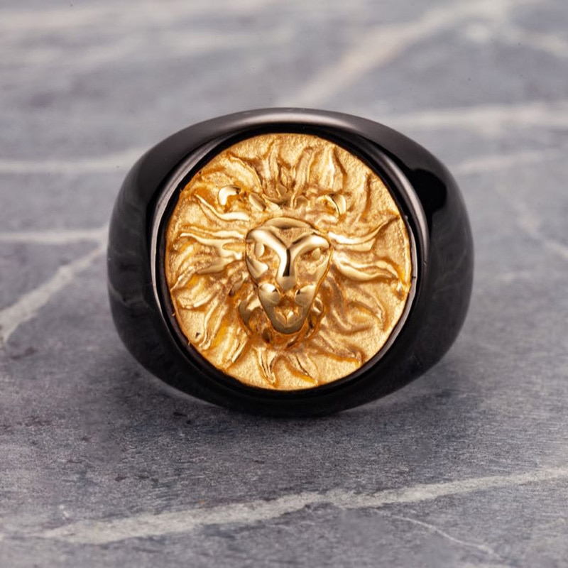 Bague Chevalière Homme Tête Lion