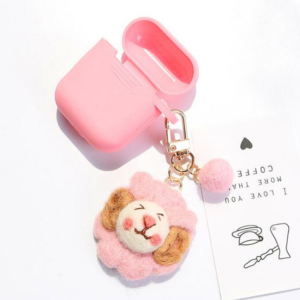 Porte Clés Lion Chou rose