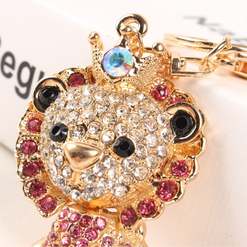 Porte Clés Lion Brillant zoom