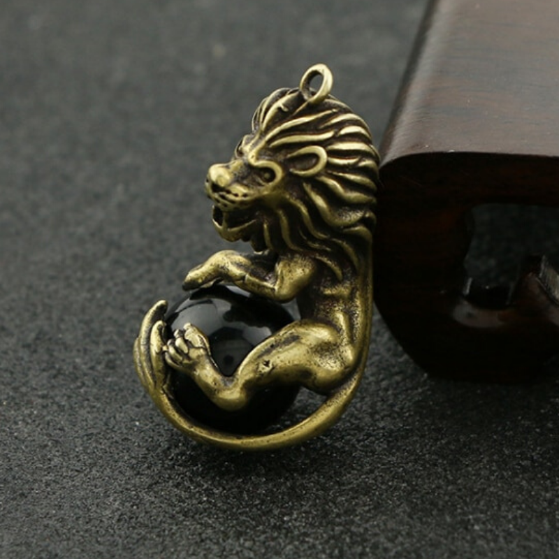 Lion Laiton Porte Clés photo