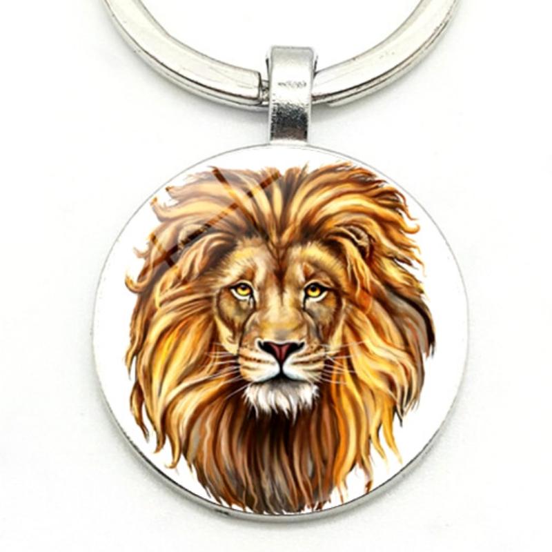 Porte Clés Lion Beauté zoom