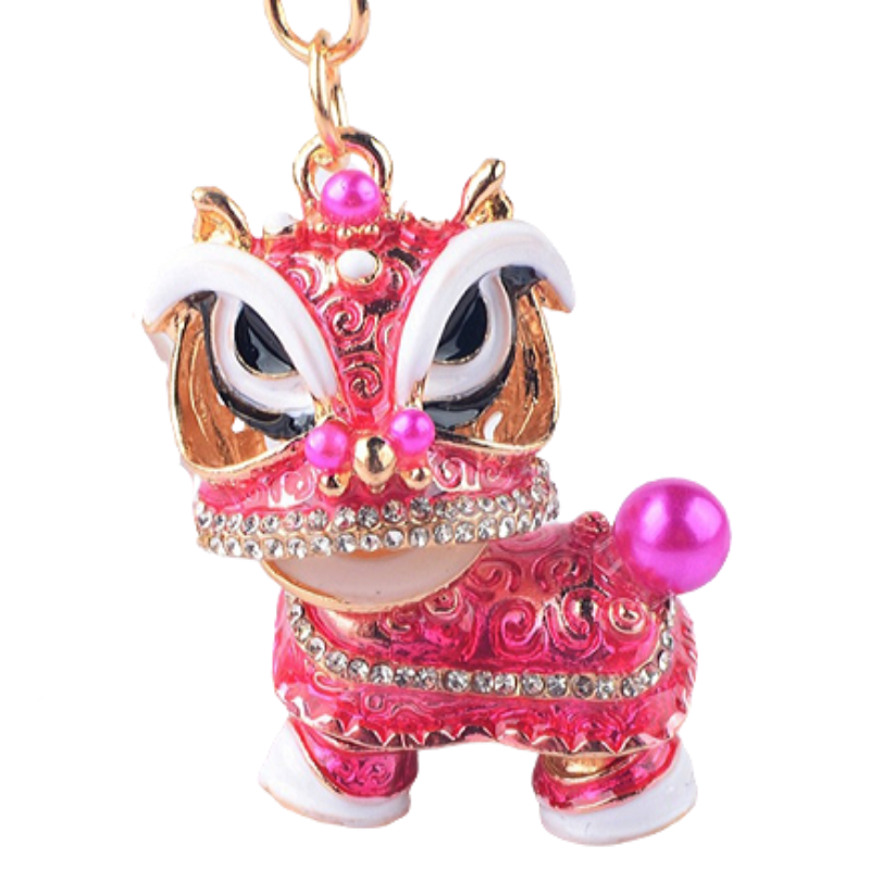 Porte Clés Chinois Rose