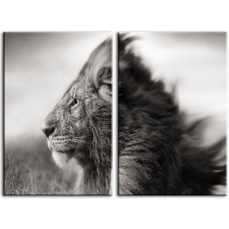 Tableau Lion Force décoration naturelle