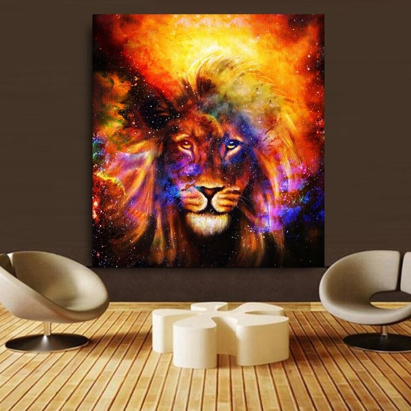 Tableau Lion Sublimité déco couleur