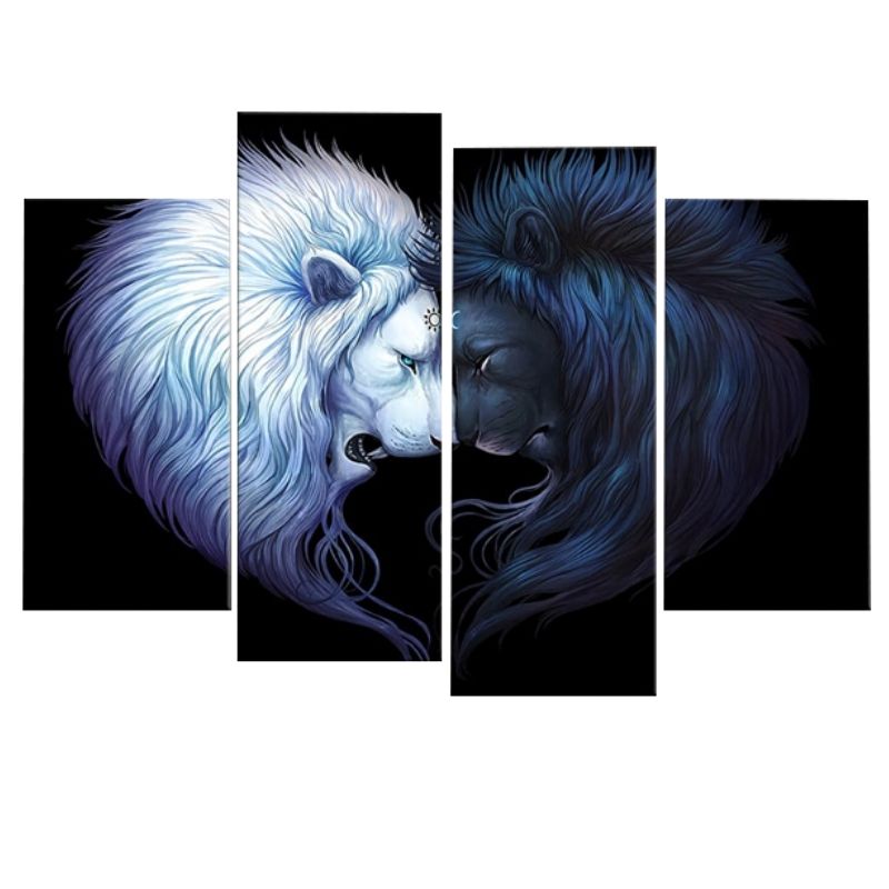 Tableau Lion Énergie décoration d'intérieur amour et beauté