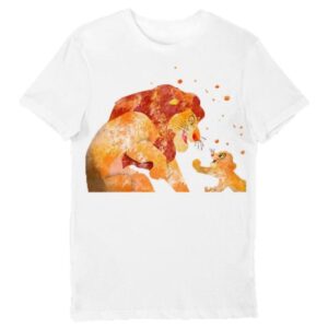 T Shirt Roi Lion Blanc