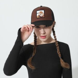 Casquette baseball marron lion king.
