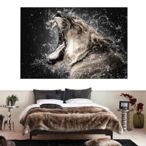 Tableau Lion Charme photographie déco lion