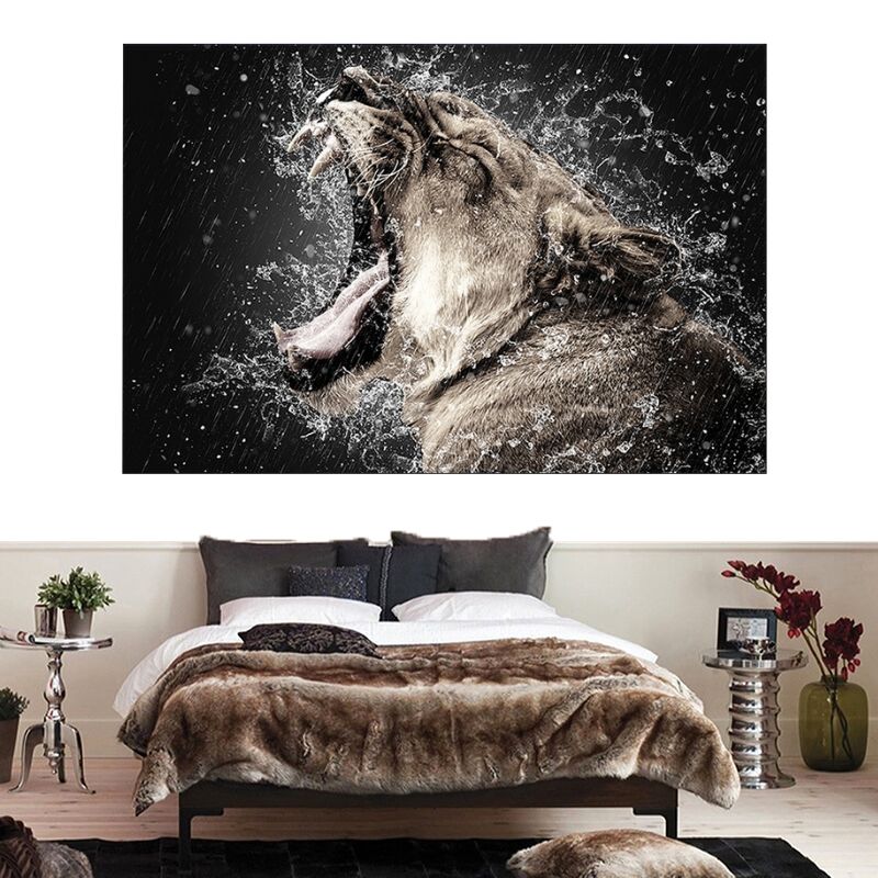 Tableau Lion Charme photographie déco lion