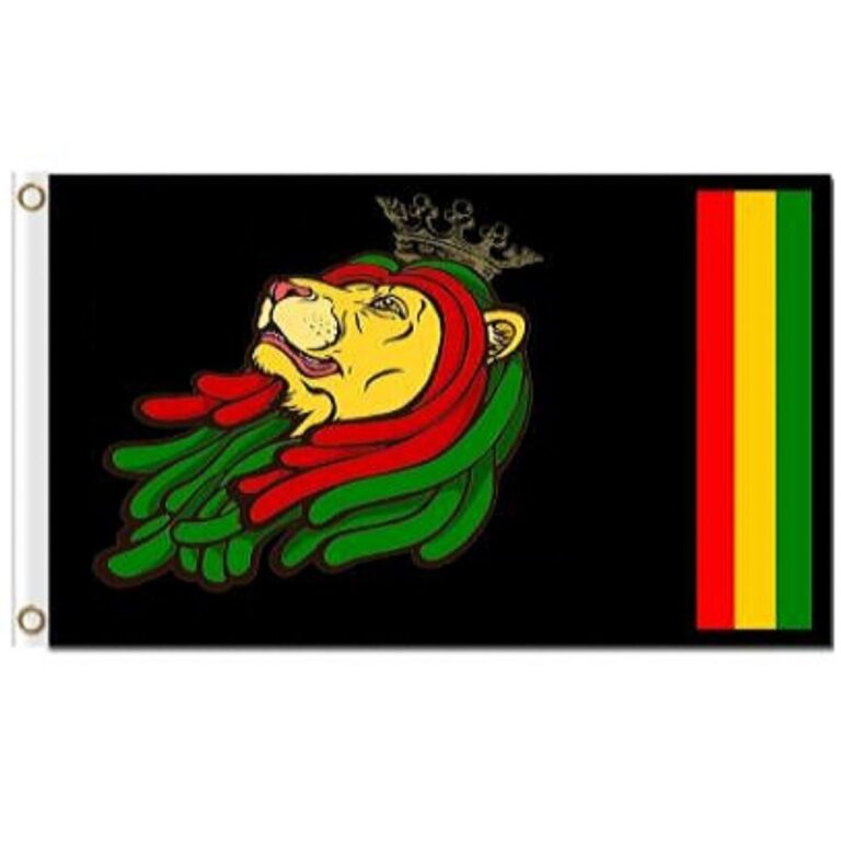 Drapeau rasta lion