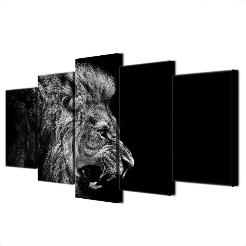 Tableau Lion Rugissant Décoration d'intérieur originale