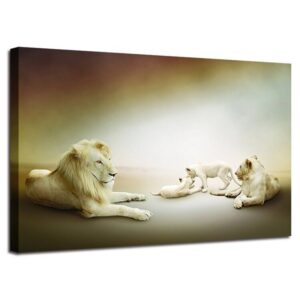 Tableau Lion Studio toile déco lion