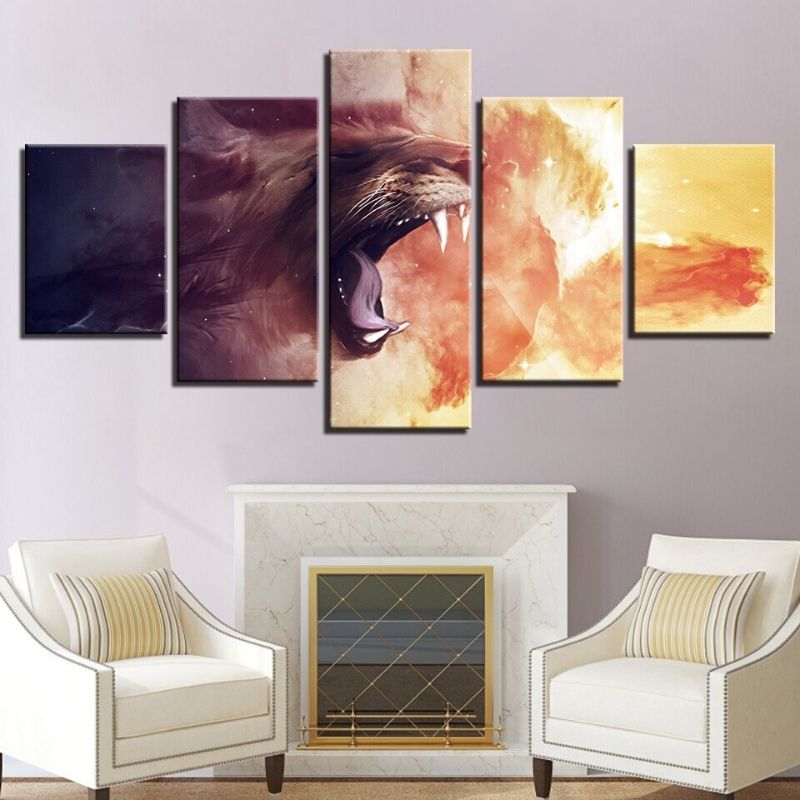 Tableau Lion Tonalité magnifique décoration d'intérieur