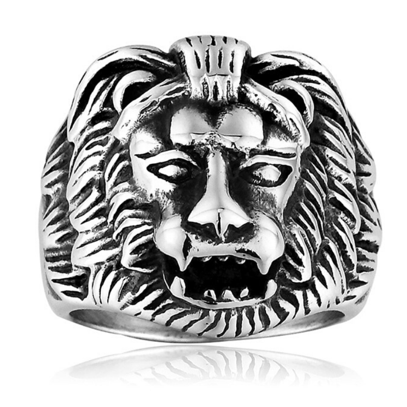Bague Tête de Lion Homme