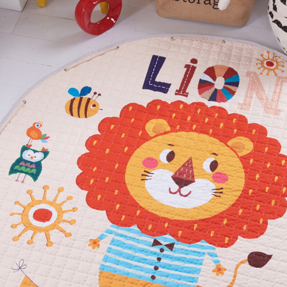 Tapis avec un lion pour enfant.