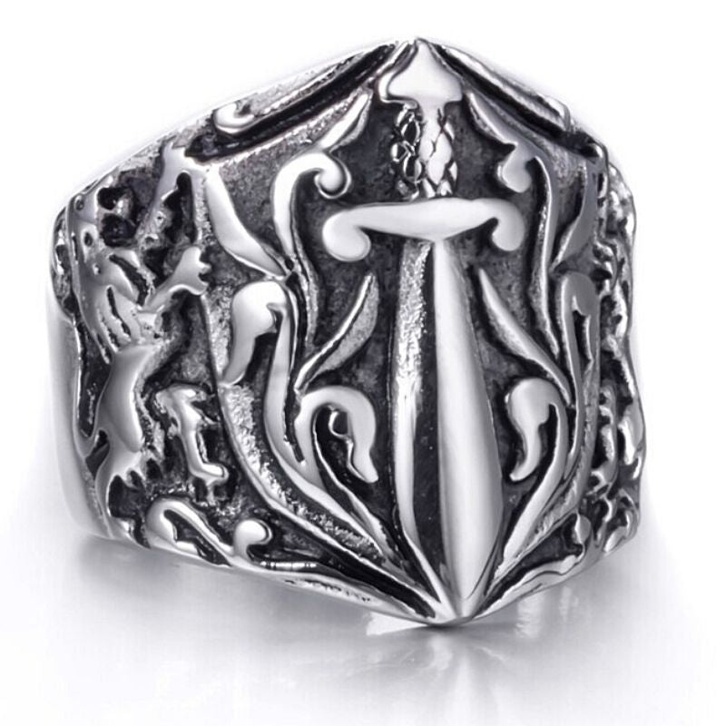 Bague Gladiateur Lion
