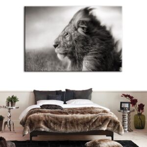 Tableau Lion Charisme décoration d'intérieur avec photo