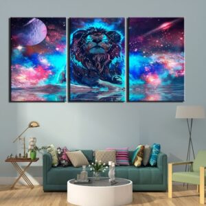 Tableau Lion Ardeur Peinture déco