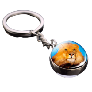 Porte Clef Lion Bleu
