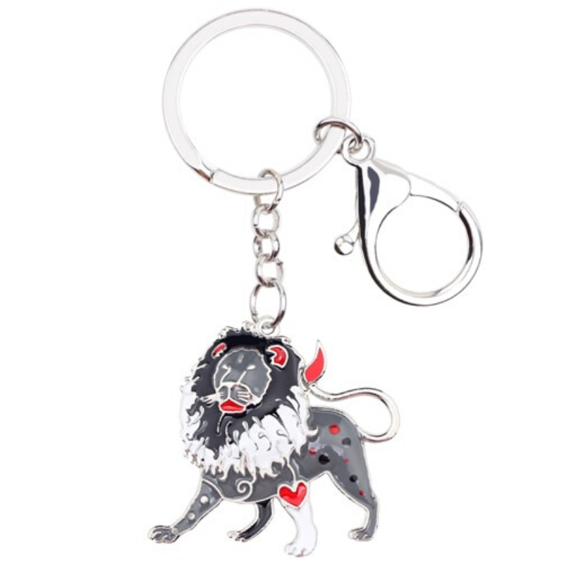 Porte Clés Lion Gris