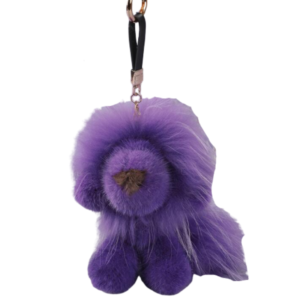 Porte Clés Lion Peluche Violet