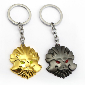 Porte Clés Lion Regard avec or