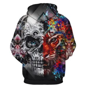 Sweat Lion Tête De Mort Homme