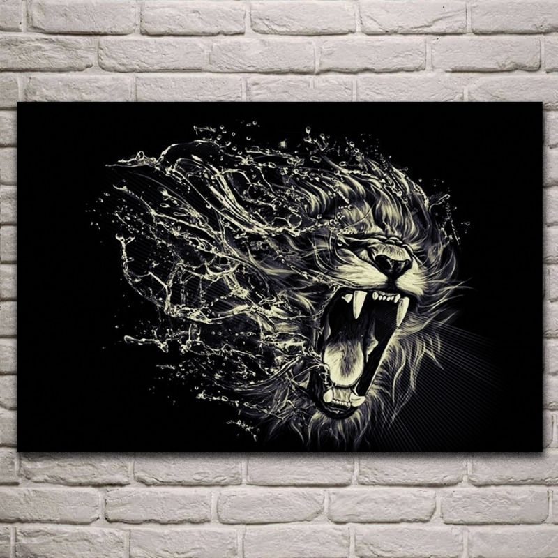 Tableau Lion Pouvoir