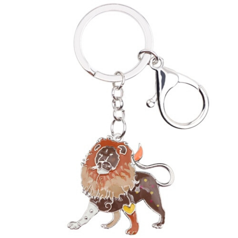 Porte Clés Lion Marron