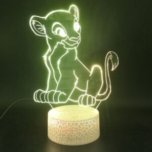 Lampe de Chevet Roi Lion Nala blanche