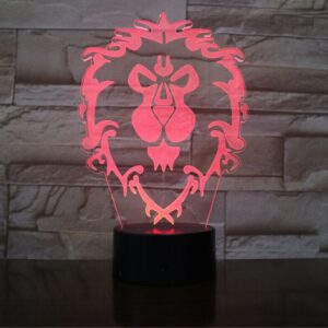Lampe Lion des Flandres rouge