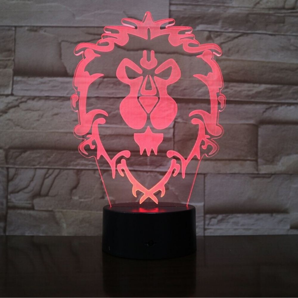 Lampe Lion des Flandres rouge
