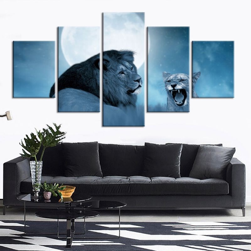 Tableau Lion Innovation déco photo fauves