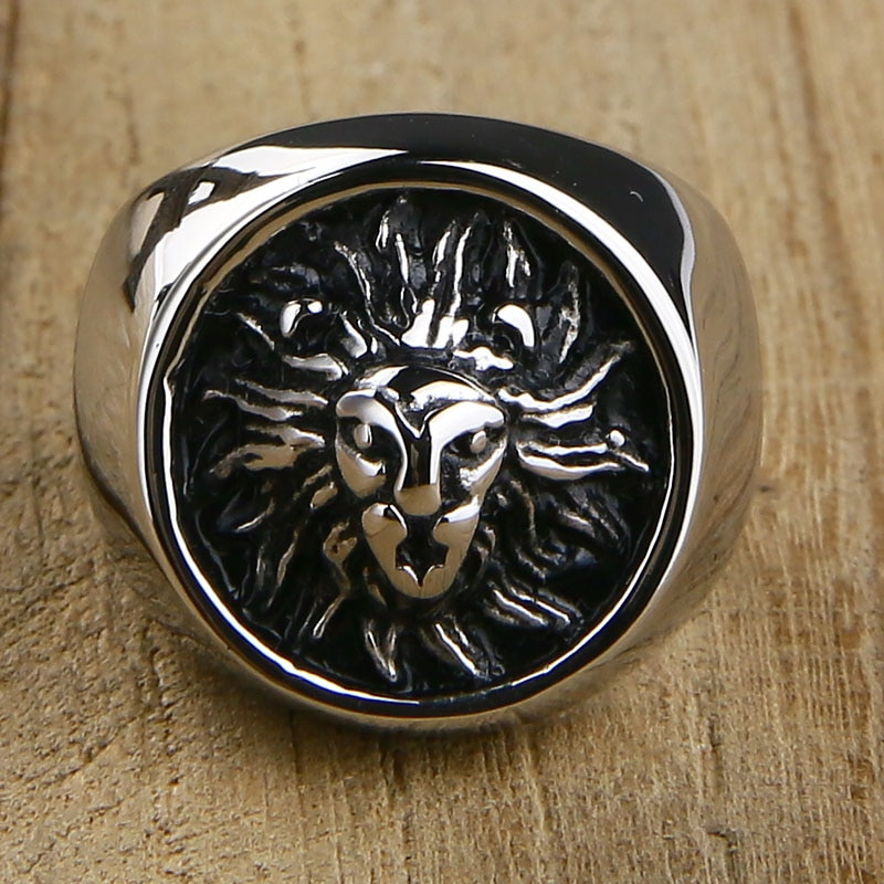 Bague Homme Chevalière Lion