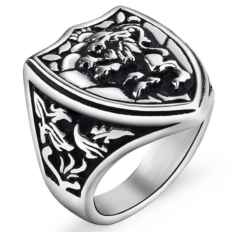 Chevalière Homme Lion