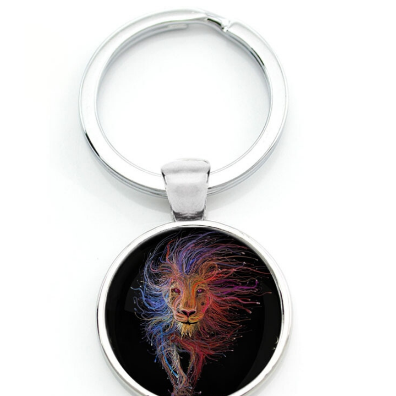 Porte Clés Lion Abstrait