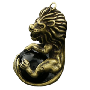 Lion Laiton Porte Clés