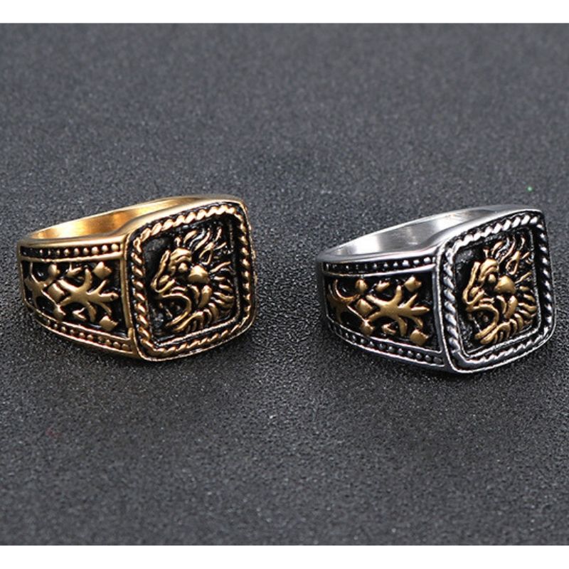 Chevalière pour Homme Or Tête de Lion