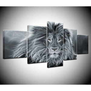 Tableau Lion Richesse toile tête de lion