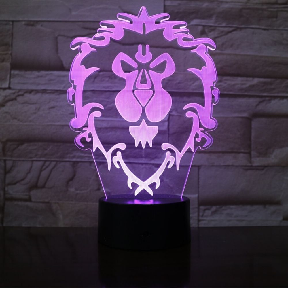 Lampe Lion des Flandres rose