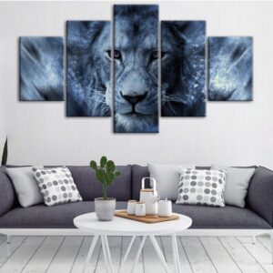 Tableau Lion Bleu photo nature