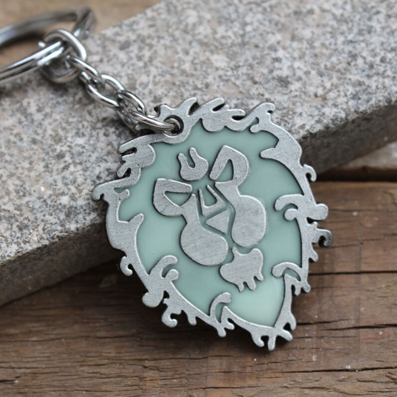 Porte Clés Lion des Flandres Argent photo