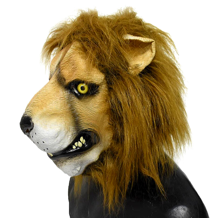 Masque De Lion Terrifiant Fauve